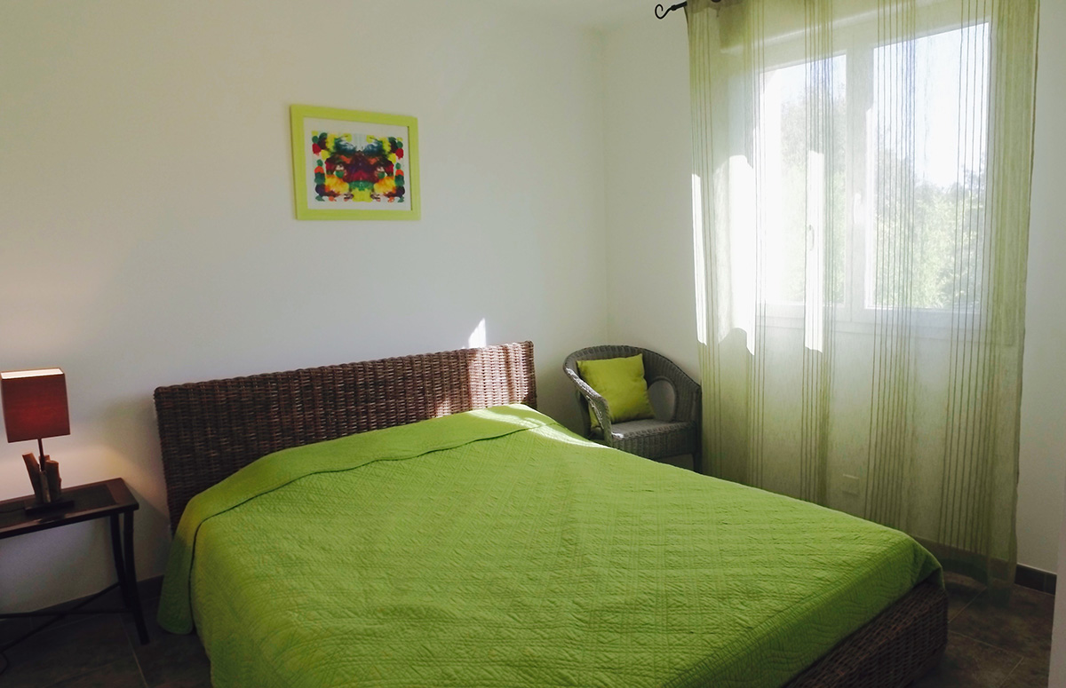 villa Ardeche avec piscine privée, équipement chambre double